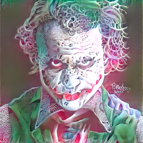 Psychological virtual portrait of a person in a non-living world