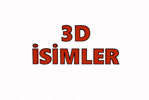 3D TURK ISIMLERI