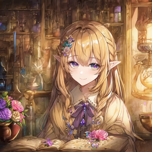 Meguru's AI witch art