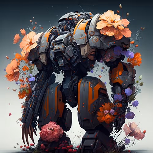 Battle Robot of Flowers