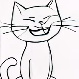 Happy Cats Penciled