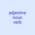 Adjective Noun Verb