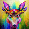 Psychedelic Animal Artwork
