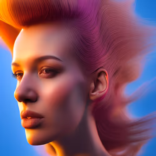 the wind and her hair