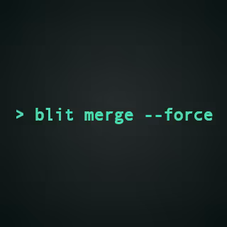 blit merge --force
