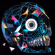 Plastictroops Futurism Skull