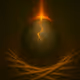The Embercore Egg : Celestial Fire in 1/1 Form