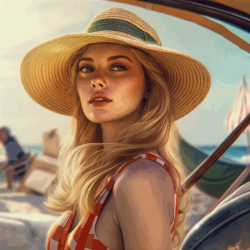 Girls in retro style