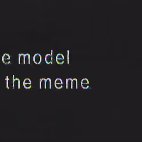 the model is the meme