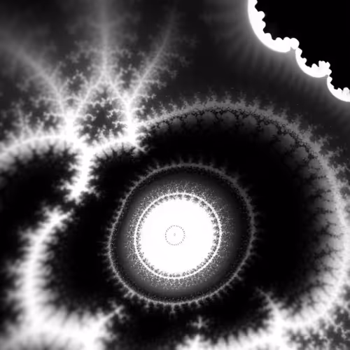 Black Fractal Mandelbrot (low)