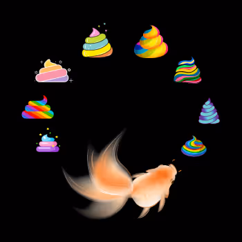 Fish and Shit (Goldfish and Halo)