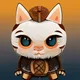 cute viking cats - old
