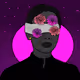 portraits in purple