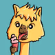 All animals love to eat ice cream.