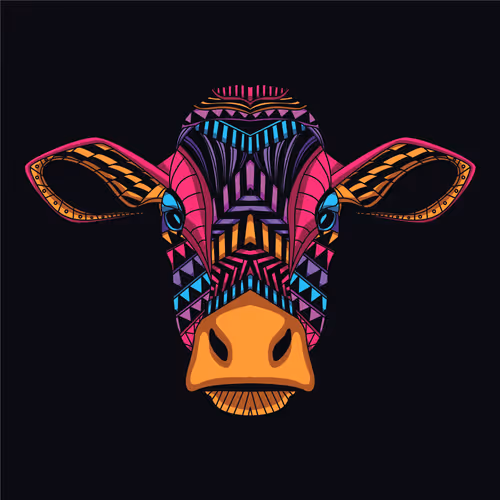 cow pattern face