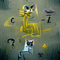 Cartoon Cryptic Cat