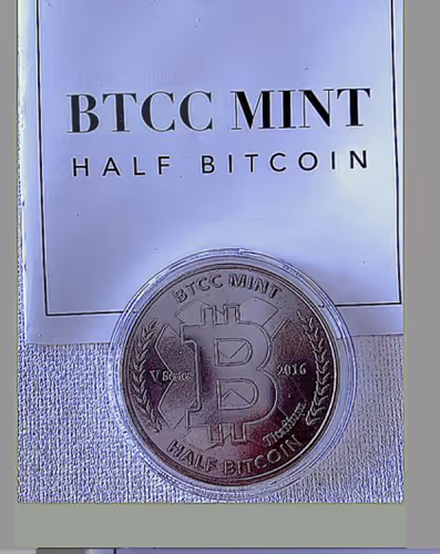 BTCC Titanium Physical Bitcoin Coins