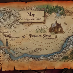 Map to Forgotten Shrine
