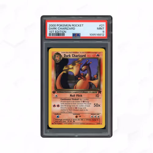 2000 Rocket 1st Edition Dark Charizard #21 PSA 9