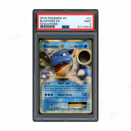 2016 Evolutions Blastoise EX #21 PSA 9