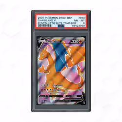 2020 Black Star Promo Charizard V #50 PSA 8