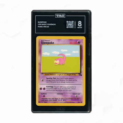 1999 Fossil Slowpoke #55 TAG 8