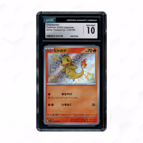 2023 Japanese Shiny Treasure ex Charmander #210 CGC 10