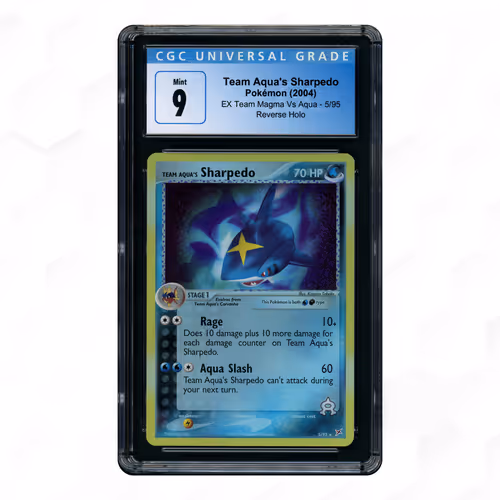 2004 EX Team Magma Vs Aqua Team Aqua's Sharpedo #5 CGC 9