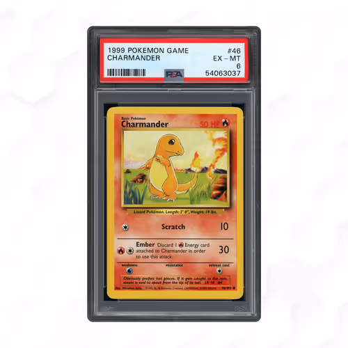 1999 Base Set Unlimited Charmander #46 PSA 6