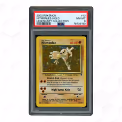 2002 Legendary Collection Holo Hitmonlee #13 PSA 8