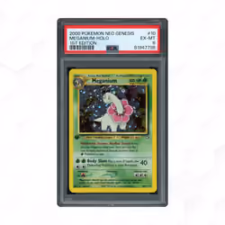 2000 Neo Genesis 1st Edition Meganium #10 PSA 6