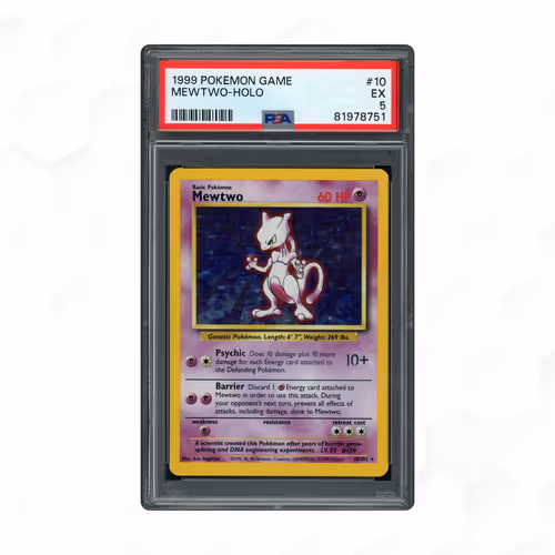 1999 Game Mewtwo #10 PSA 5