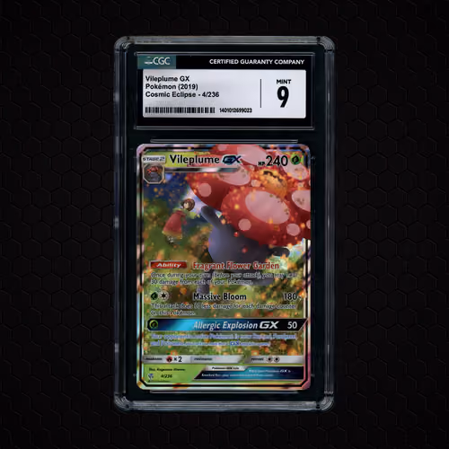 2019 Cosmic Eclipse Vileplume GX #4 CGC 9