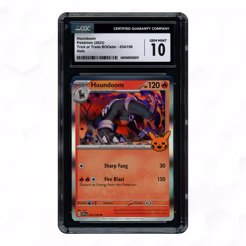 2023 Trick or Trade BOOster Houndoom #34 CGC 10