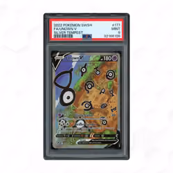 2022 Silver Tempest Unown V #177 PSA 9