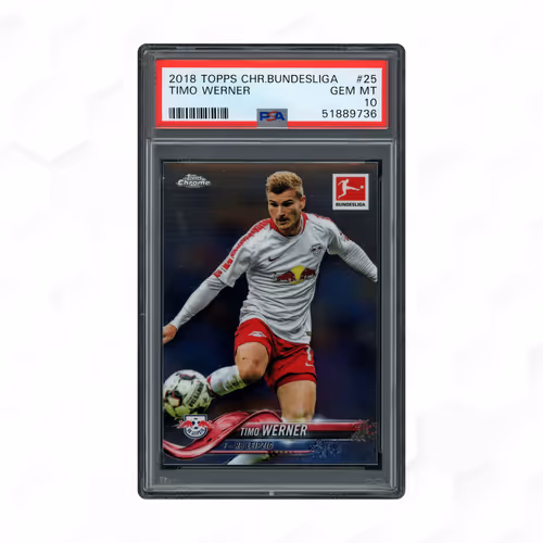 2018 Topps Chrome Bundesliga Timo Werner #25 PSA 10