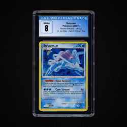 2007 Secret Wonders Cracked Ice Suicune #19 CGC 8