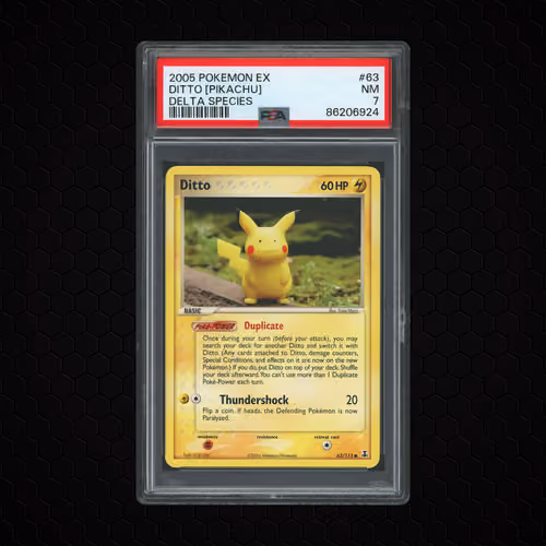 2005 Delta Species Ditto (Pikachu) #63 PSA 7