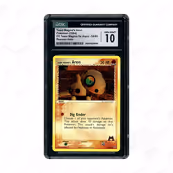 2004 EX Team Magma vs Team Aqua Team Magma's Aron #59 CGC 10