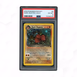 2000 Team Rocket Unlimited Dark Dugtrio #6 PSA 6