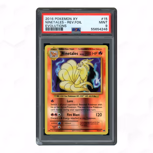 2016 Evolutions Reverse Holo Ninetales #15 PSA 9