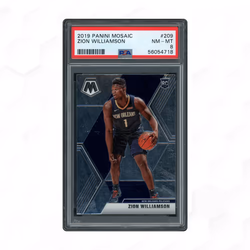2019 Panini Mosaic Zion Williamson #209 PSA 8
