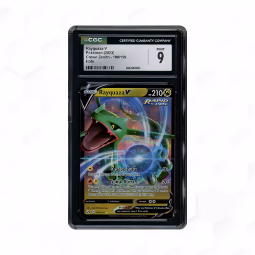 2023 Crown Zenith Rayquaza V #100 CGC 9