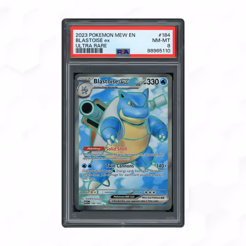 2023 Pokemon 151 Blastoise EX #184 PSA 8