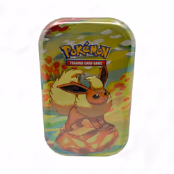 Pokémon Scarlet & Violet Prismatic Evolutions Flareon Mini Tin