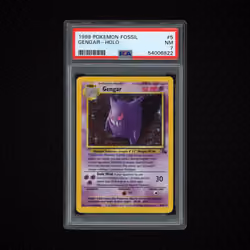 1999 Fossil Unlimited Gengar #5 PSA 7