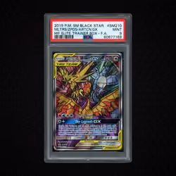2019 Black Star Promos Moltres & Zapdos & Articuno GX #SM210 PSA 9