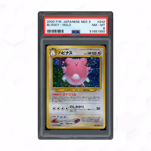 2000 Japanese Neo 3 Blissey #242 PSA 8