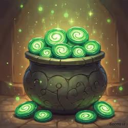 Pot of coins