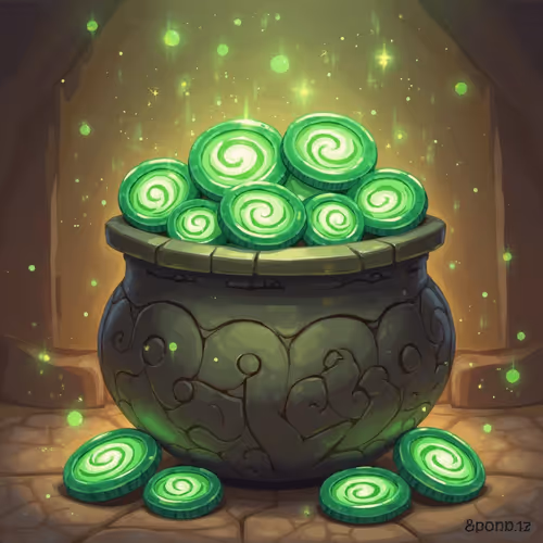 Pot of coins